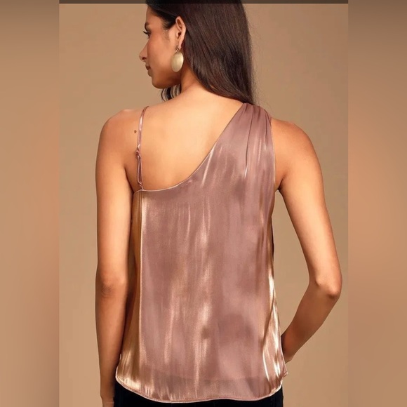 Free People Shimmy Shimmy Top Pink One Shoulder - Picture 3 of 16